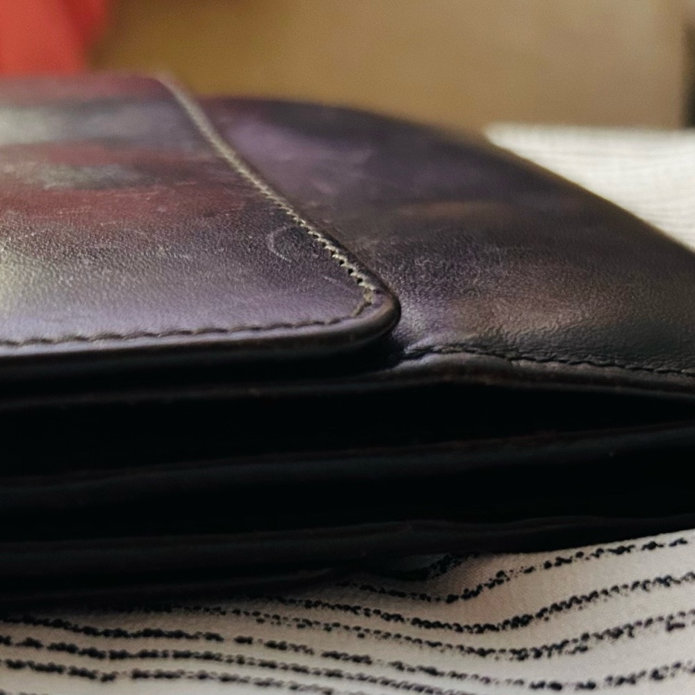 Celine Multi Compartment Luxury Brown Leather Bifold Wallet Classic - Picture 10 of 10